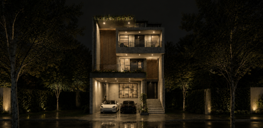 tr fachada los olivos tlalli noche